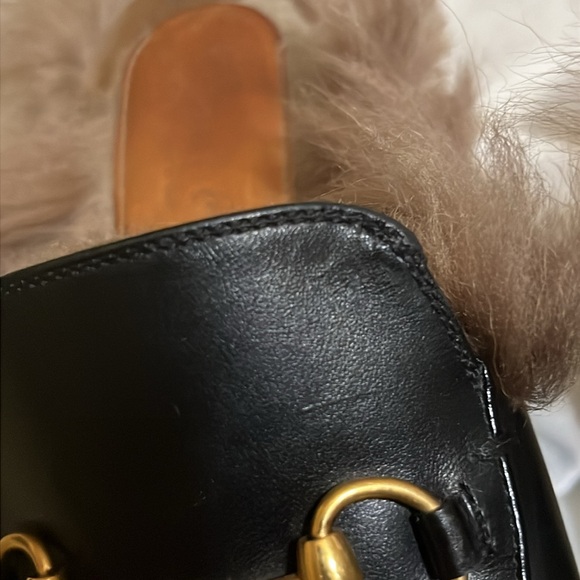 Auth GUCCI PRINCETOWN Fire Mules Slides HORSEBIT Shoes 40 Loafer - Picture 8 of 10